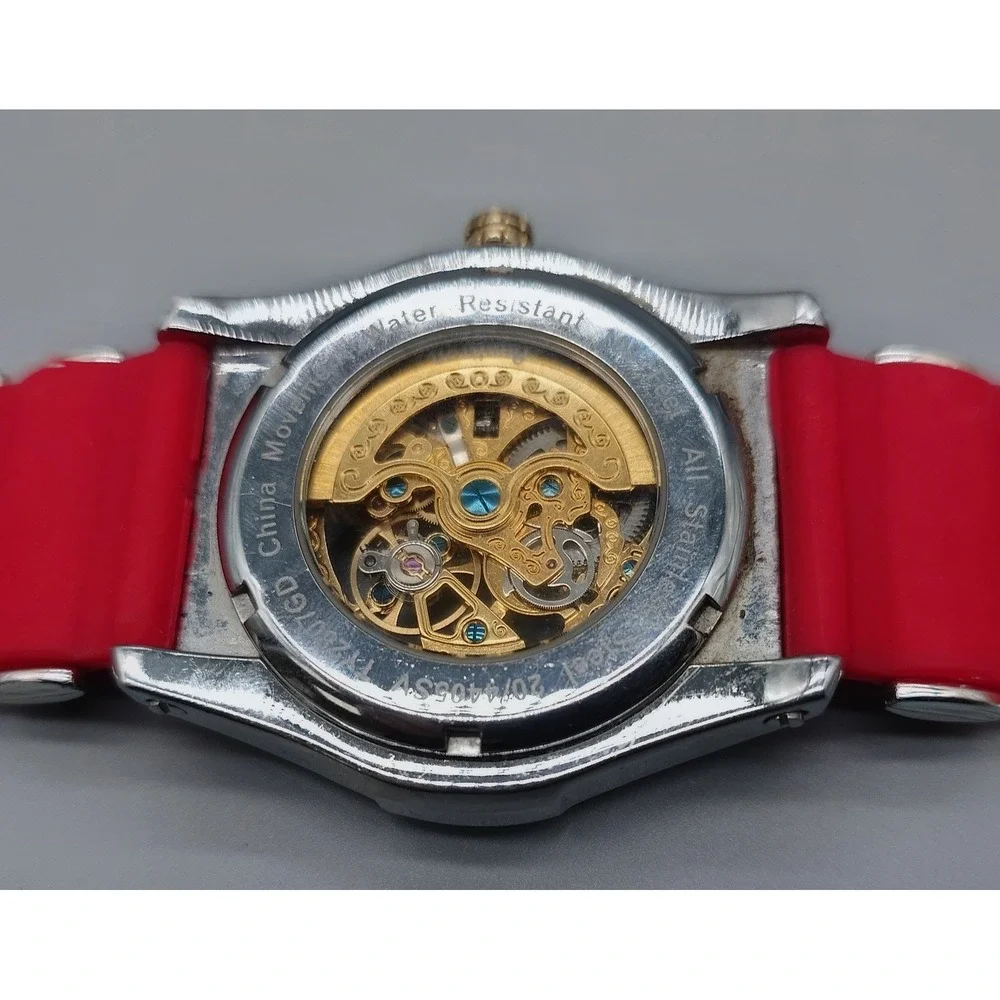 Armitron Skeleton Dial Automatic Watch Red GNH021619